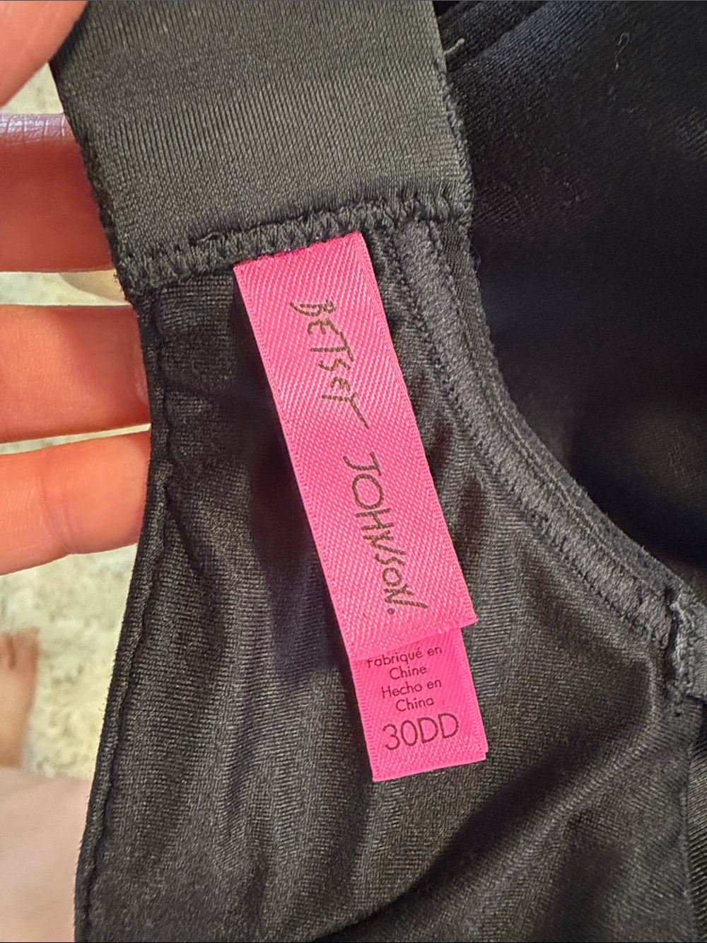 Betsey Johnson Black Smooth Underwire - Picture 3 of 4